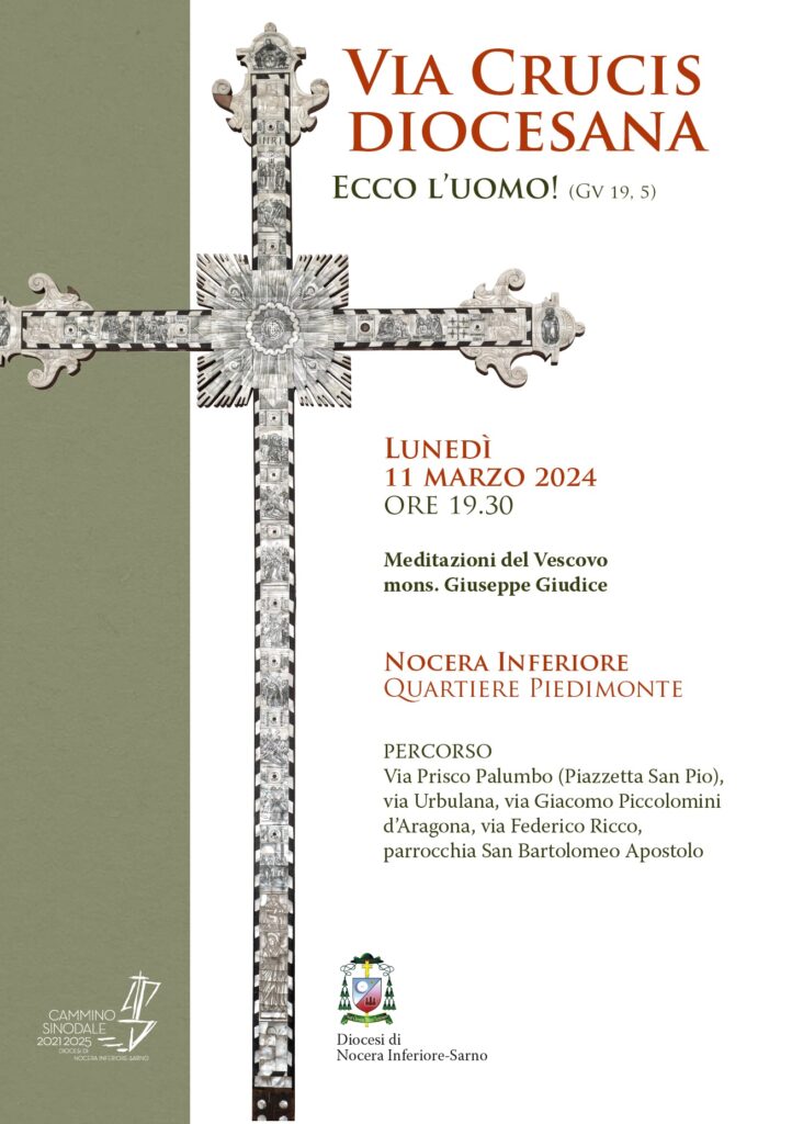 Via Crucis diocesana a Nocera Inferiore: la locandina con il percorso